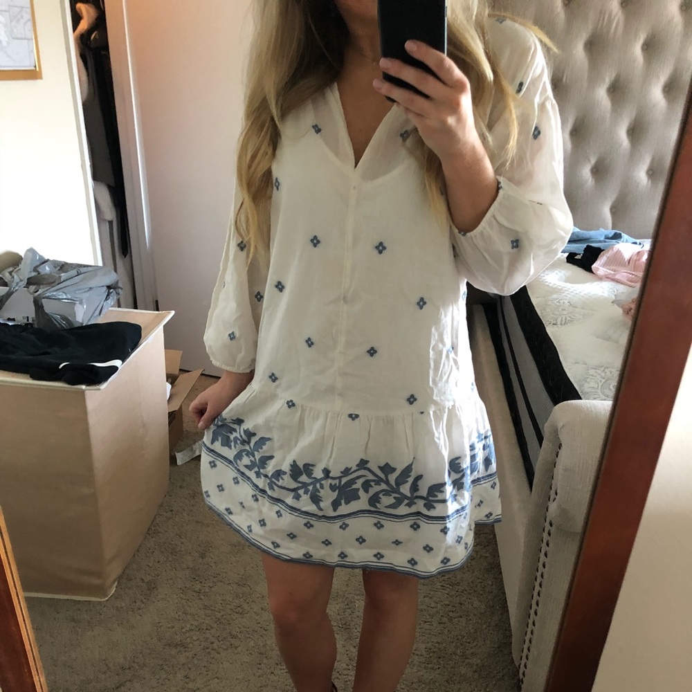 Madewell embroidered dress